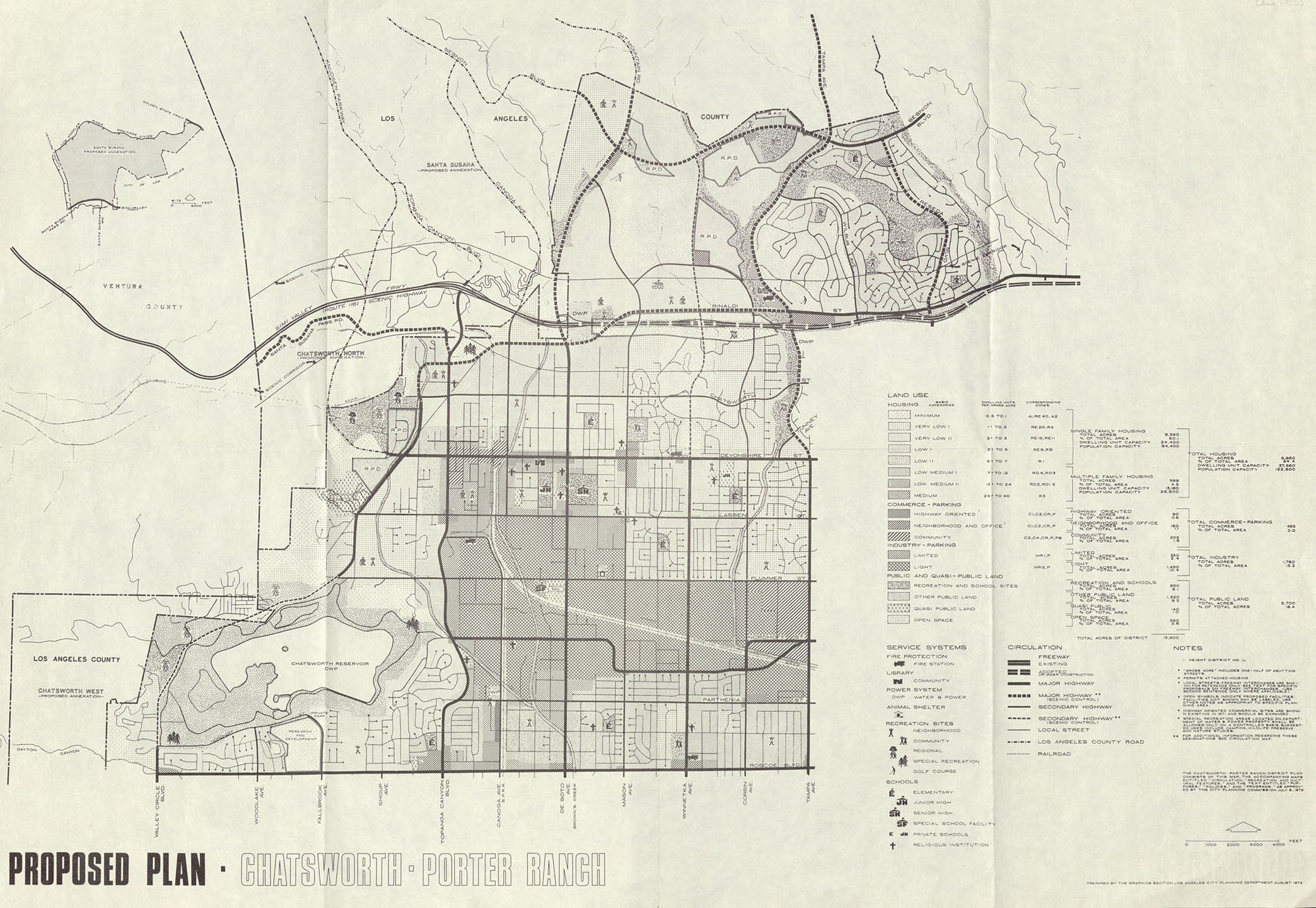 Preliminary Plan Chatsworth-Porter Ranch area map